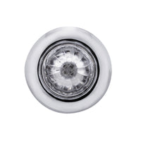 4 LED Dual Function 3/4" Mini Watermelon Clearance/Marker Light - Amber, Red, Blue or White LEDs (Clear Lens)