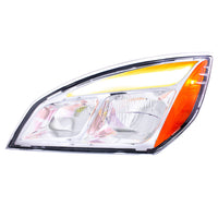 United Pacific - Chrome LED Headlight For 2018-2024 Freightliner Cascadia (Driver or Passenger Side)