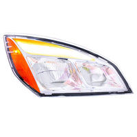 United Pacific - Chrome LED Headlight For 2018-2024 Freightliner Cascadia (Driver or Passenger Side)