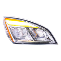 United Pacific - Chrome LED Headlight For 2018-2024 Freightliner Cascadia (Driver or Passenger Side)