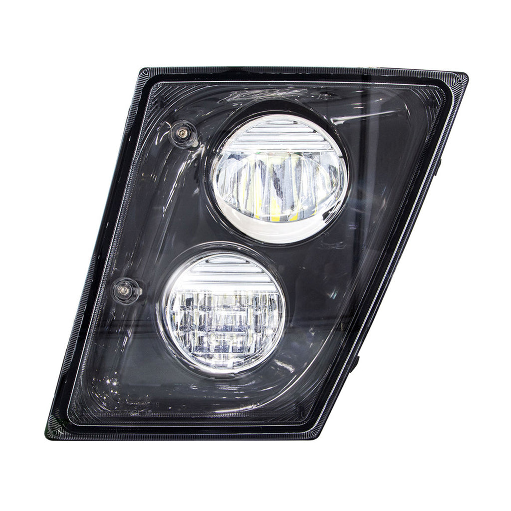 2 High Power LED Black Driving Light & Fog Light For 2003-2017 Volvo VNL (Driver or Passenger Side)