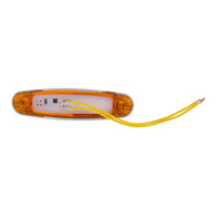 5-3/4" Wide 3 LED ViperEye Clearance/Marker Light - Amber LEDs (Amber or Clear Lens)