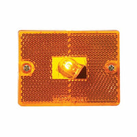 United Pacific - Rectangular Clearance/Marker Light w/ Reflex Lens (Amber or Black Base)