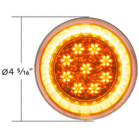33 LED 4" Round Lumos Turn Signal Light S-Series - Amber LEDs (Amber or Clear Lens)