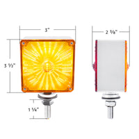 48 LED Competition Series Mini Double Face Light - Amber & Red LEDs w Amber & Red Lens