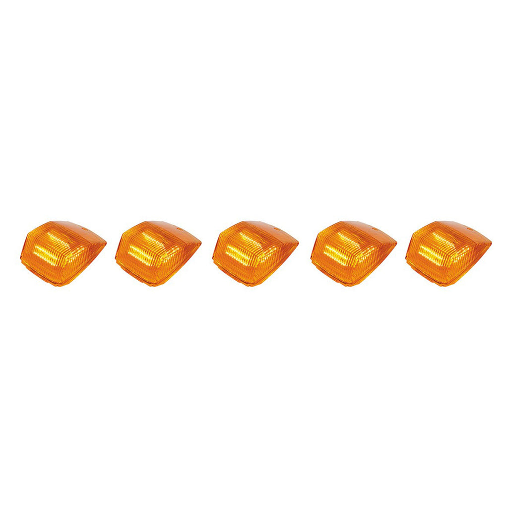 United Pacific - 36 LED Square Cab Light (5-Pack) - Amber LEDs (Amber or Clear Lens)