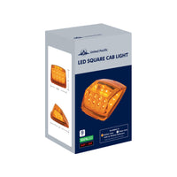 17 LED Reflector Square Cab Light (5-Pack) - Amber LEDs (Amber or Clear Lens)