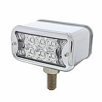 20 LED Dual Function Reflector Double Face Light With Bezel - T-Mount - Amber & Red LEDs (Amber & Red or Clear Lens)