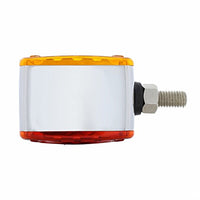 20 LED Dual Function Reflector Double Face Light - Horizontal Mount - Amber & Red LED (Amber & Red or Clear Lens)