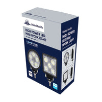 United Pacific - 5 LED High Power Mini Work Light - Round Flood or Spot Light