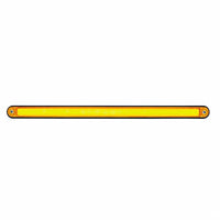 24 LED 12" GloLight Bar With Black Housing - Amber or Red LEDs (Amber, Red or Clear Lens)