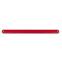 24 LED 12" GloLight Bar With Black Housing - Amber or Red LEDs (Amber, Red or Clear Lens)