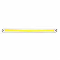 24 LED 12" GloLight Bar With Black Housing - Amber or Red LEDs (Amber, Red or Clear Lens)