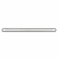 24 LED 12" GloLight Bar With Black Housing - Amber or Red LEDs (Amber, Red or Clear Lens)