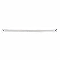 24 LED 12" GloLight Bar With Black Housing - Amber or Red LEDs (Amber, Red or Clear Lens)