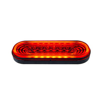 22 LED 6" Oval Abyss Stop, Turn & Tail Light - Red, Amber or White LEDs (Red, Amber or Clear Lens)