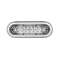 22 LED 6" Oval Abyss Stop, Turn & Tail Light - Red, Amber or White LEDs (Red, Amber or Clear Lens)
