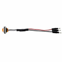 3 LED Dual Function 3/4" Mini Auxiliary/Utility Light With Bezel & Washer - Amber or Red LEDs (Amber, Red or Clear Lens)