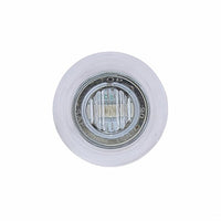3 LED Dual Function 3/4" Mini Auxiliary/Utility Light With Bezel & Washer - Amber or Red LEDs (Amber, Red or Clear Lens)