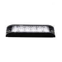 United Pacific - 6 High Power LED Low Profile Warning Lighthead - White LEDs