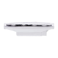 13 LED 6" Oval Double Fury Stop, Turn & Tail Light w/ Warning Light - Red & Amber LEDs (Clear Lens)