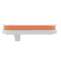 22 LED 6" Oval GloLight With Divider Bar Inner Design (Stop, Turn & Tail) - Red or Amber LEDs (Red or Amber Lens)