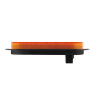 22 LED 6" Oval Flange Mount GloLight (Turn Signal) - Amber LEDs (Amber or Clear Lens)