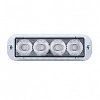United Pacific - 4 LED Warning Light - Red, White or White & Amber LEDs