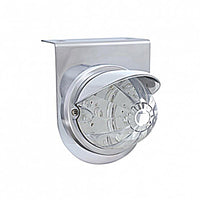 Stainless Light Bracket With 17 LED Dual Function Watermelon Light & Visor - Amber or Red LEDs (Amber, Dark Amber, Red or Clear Lens)