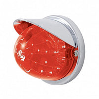 17 LED Reflector Watermelon Flush Mount Kit With Visor - Amber or Red LEDs (Amber, Red or Clear Lens)