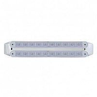 United Pacific - Dual 10 LED 9" Turn Signal Light Bars - Amber LEDs (Amber or Clear Lens)