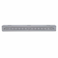 Stainless Light Bracket With 14 LED 12" Sequential Light Bar (Right to Left) - Amber or Red LEDs (Amber, Red or Clear Lens)