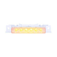 6 Amber LED Exterior Visor Light For 1996-2024 Volvo VNL - Amber LEDs (Amber or Clear Lens)