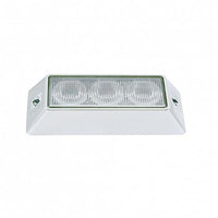 United Pacific - 3 High Power LED Warning Light - Amber or Red LEDs (Clear Lens)