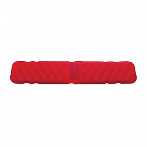 40 LED Rectangular Stop, Turn & Tail Light With or Without Chrome Bezel- Red LEDs (Red Lens)
