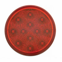 United Pacific - 12 LED 4" Round Reflector Light (Stop, Turn & Tail) - Red LEDs (Red or Clear Lens)