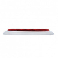 United Pacific - 10 LED 6" Oval Stop, Turn & Tail Light w/ Bezel - Red LEDs (Red Lens)