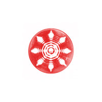 9 LED 2" Round Beehive Style Clearance/Marker Light - Amber or Red LEDs (Clear Lens)