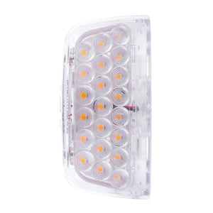 31 LED Turn Signal Light For 1987-2007 Peterbilt 379/378/357 - Amber LEDs (Clear Lens)
