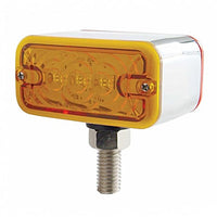 6 LED Double Face Light - T-Mount - Amber & Red LEDs (Amber & Red or Clear Lens)