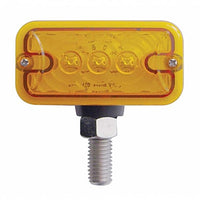 6 LED Double Face Light - T-Mount - Amber & Red LEDs (Amber & Red or Clear Lens)
