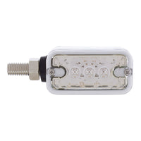 6 LED Single Function Double Face Light - Horizontal Mount - Amber & Red LEDs (Amber & Red or Clear Lens)