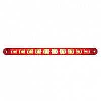 10 LED 9" Turn Signal Light Bar - Amber or Red LEDs (Amber, Red or Clear Lens)