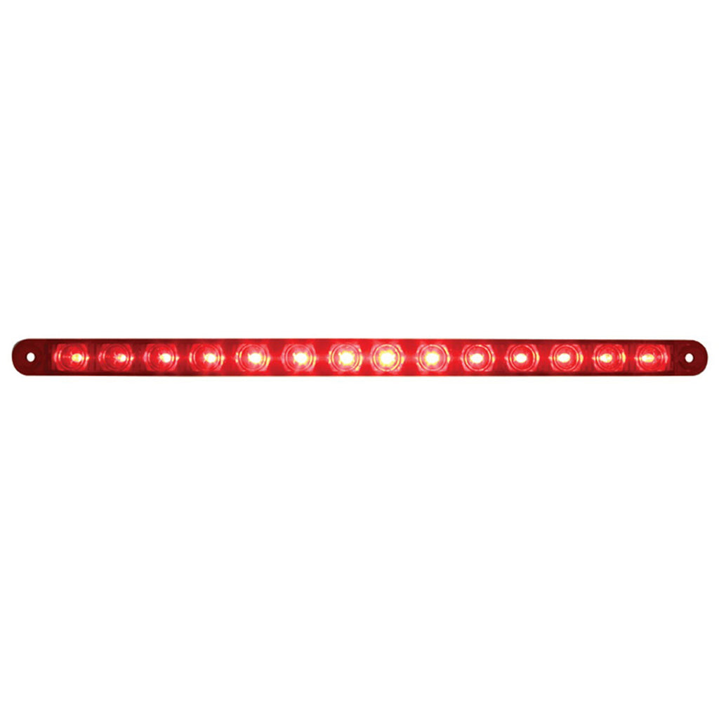 United Pacific - 14 LED 12" Stop, Turn & Tail Light Bar - Red LEDs (Red or Clear Lens)