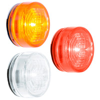 3 LED Oval Clearance/Marker Light - Amber, Red or White LEDs (Amber, Red or Clear Lens)
