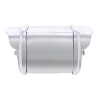 6 LED Single Function Double Face Light W/Visor - Horizontal Mount - Amber & Red LEDs (Amber & Red or Clear Lens)