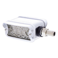 6 LED Single Function Double Face Light W/Visor - Horizontal Mount - Amber & Red LEDs (Amber & Red or Clear Lens)