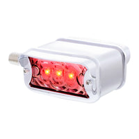 6 LED Single Function Double Face Light W/Visor - Horizontal Mount - Amber & Red LEDs (Amber & Red or Clear Lens)