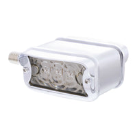 6 LED Single Function Double Face Light W/Visor - Horizontal Mount - Amber & Red LEDs (Amber & Red or Clear Lens)