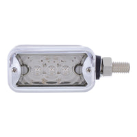 6 LED Single Function Double Face Light W/Visor - Horizontal Mount - Amber & Red LEDs (Amber & Red or Clear Lens)